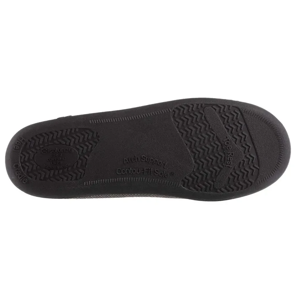INDOOR/OUTDOOR SLIP-ON DIAMOND CORDUROY MOCCASIN WITH MEMORY FOAM COMFORT
